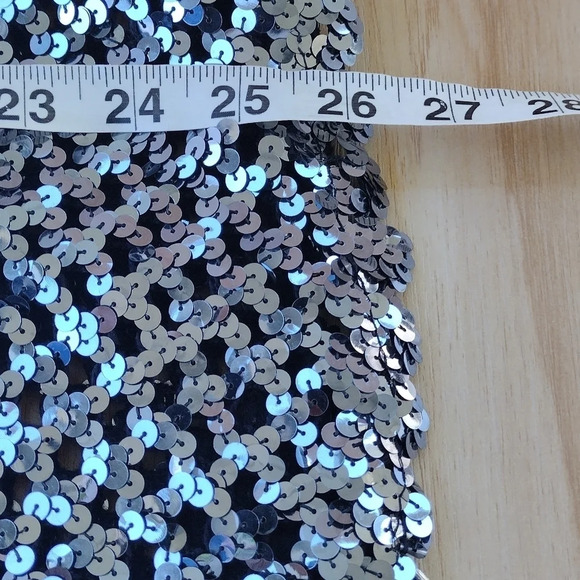 Vintage Three Flags California Sequin Jacket Size 6 Open Front Cardigan - Picture 4 of 12